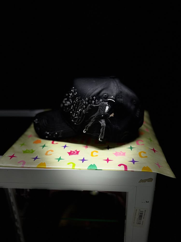 Gola Rico Hat - Black Mage Style - Curved Brim Design - Adjustable - Zippered Brim