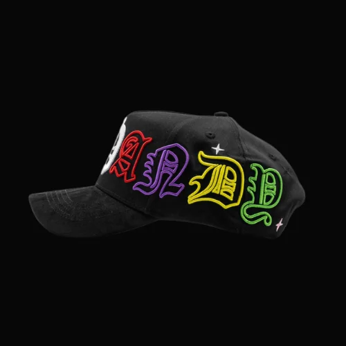 American Hip-hop Casual Outdoor Multi-purpose Baseball Cap in Colorful Series. Black Color. A Specially Designed Baseball Cap with NFC Scanning Function - Special Edition Adjustable Brim Baseball Cap