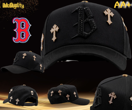 Major League Baseball in The United States - Boston Red Sox - Dandy - with Letter Embroidery Design - Black - Special Designed Baseball Cap - Integrated Chip Scanning Cap - Special Edition Adjustable Brim Baseball Cap