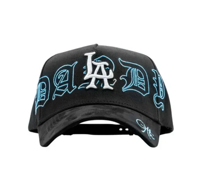 The Los Angeles Dodgers of The Major League Baseball in The United States - "9th Anniversary" Hats-Dandy - Hats Specially Designed with Worn-out Style, Hats Integrated with NFC Scanning Function, Special Edition Adjustable Brim Baseball Cap