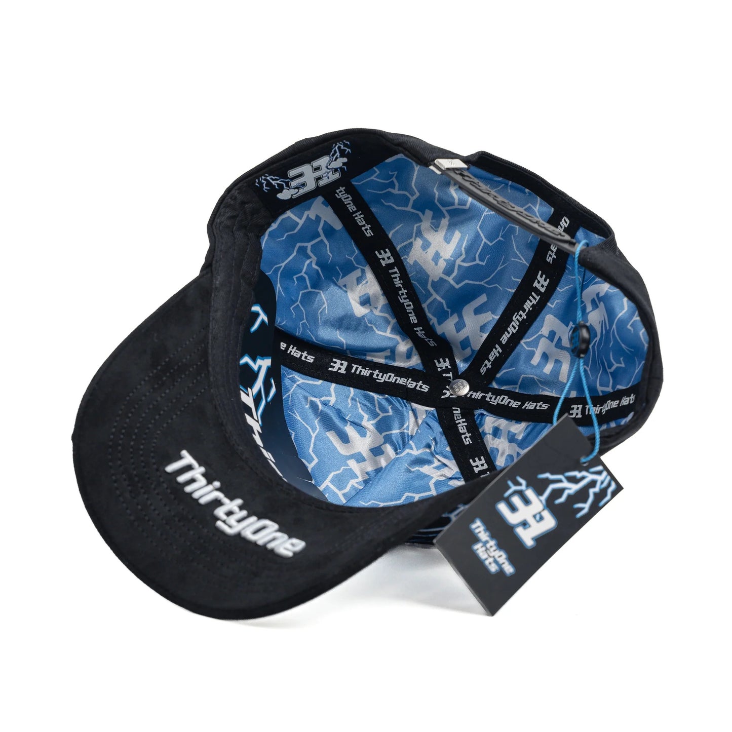 Major League Baseball in The United States - Los Angeles Dodgers - Dandy - with Lightning Embroidery Design - Black - Special Designed Baseball Cap - Integrated Chip Scanning Cap - Special Edition Adjustable Brim Baseball Cap