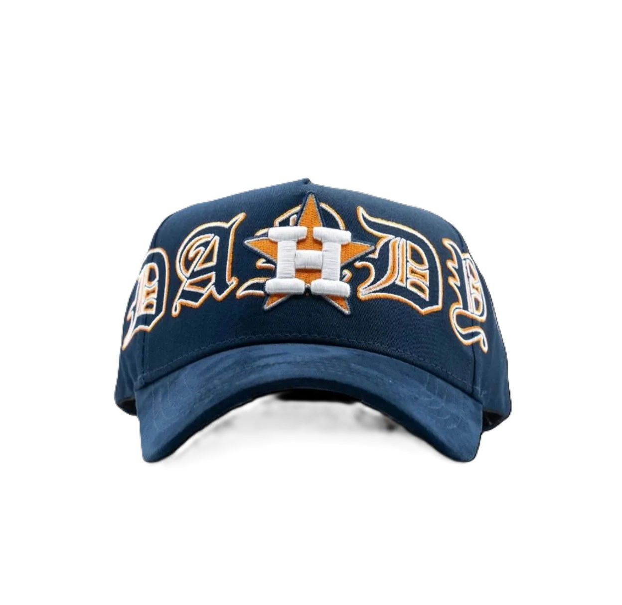 Major League Baseball - Houston Astros - Dandy - with Letter Embroidery Design. Dark Blue - Special Designed Baseball Cap. Integrated Chip Scanning Cap. Special Edition Adjustable Brim Baseball Cap