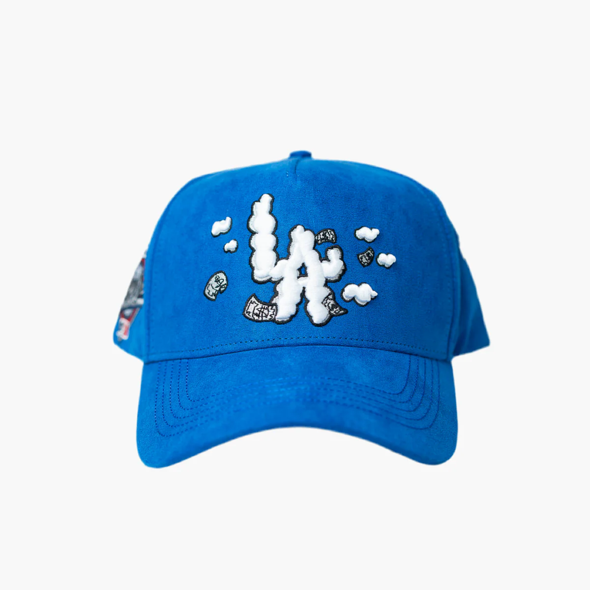 Los Angeles Dodgers of The Major League Baseball in The United States - Cloud-patterned Hat, Powerful Uniform, Specially Designed Worn-out Style Hat, Hat with Integrated NFC Scanning Function, Special Adjustable Brim Baseball Cap
