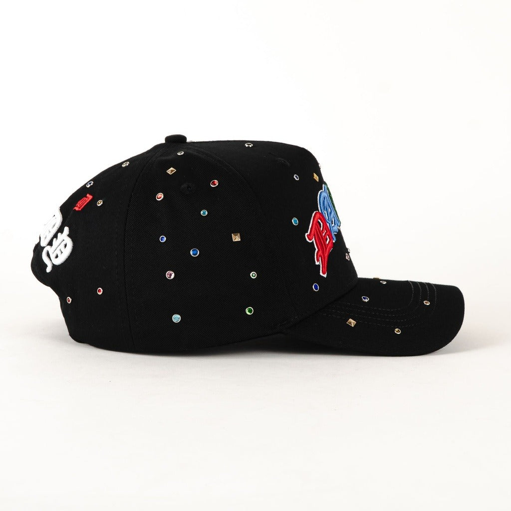Black. Dandy Hats' 10th Anniversary Special Design Baseball Cap - Integrated Chip Scanning Cap - Special Edition Adjustable Cap with Tongue