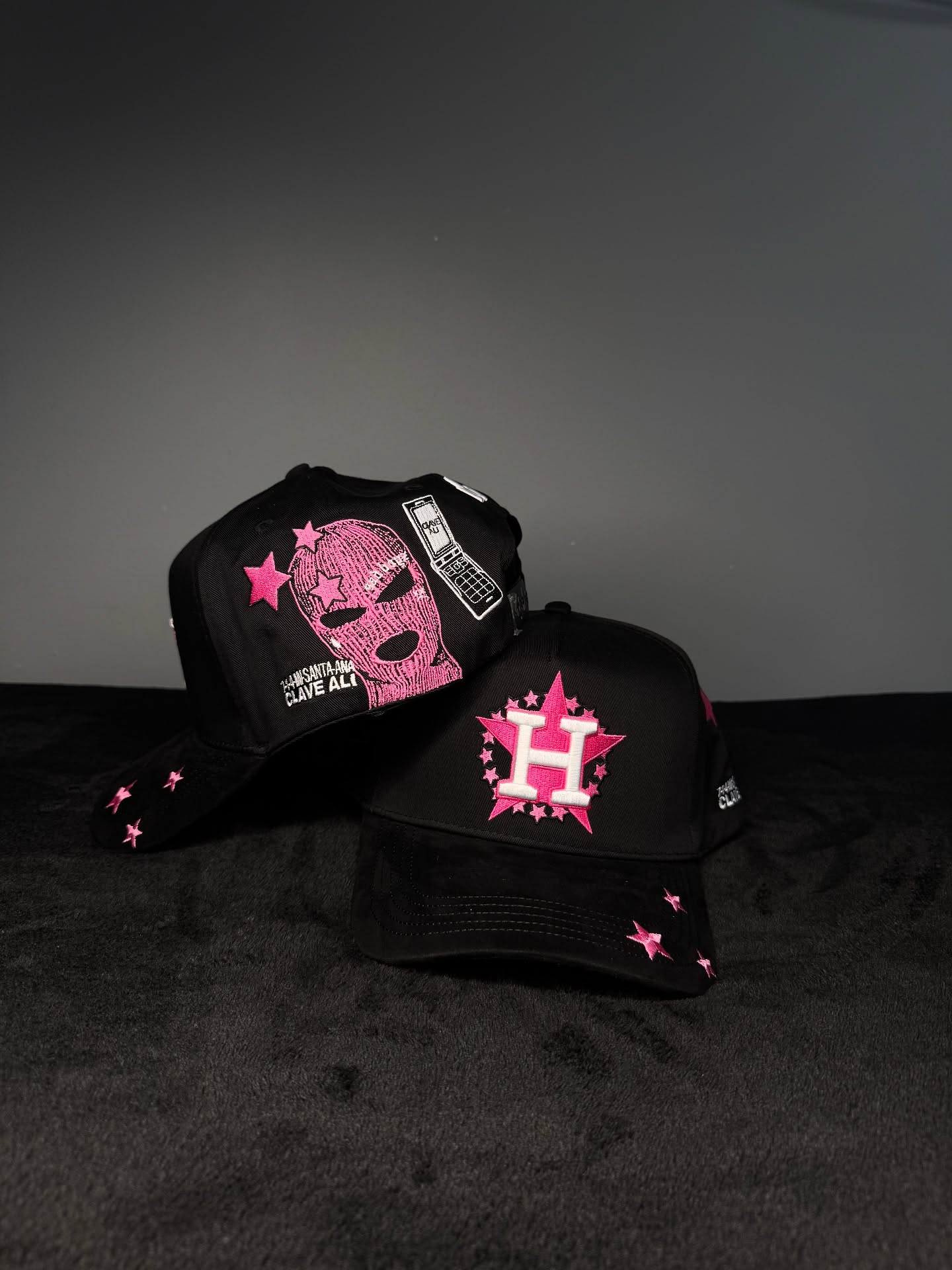 Major League Baseball - Houston Astros - Dandy X Junior H "Clave Ali" Hats - Black - A Specially Designed Hat with Worn-out Style. Hat with Integrated NFC Scanning Function. Special Edition Adjustable Brim Baseball Cap