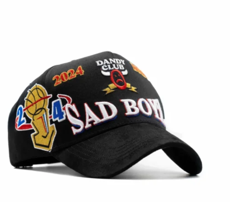 Dandy X Junior H "Like Jordan" Hats - Black - A Specially Designed Hat with Worn-out Style. A Hat with Integrated NFC Scanning Function. A Special Adjustable Brim Baseball Cap