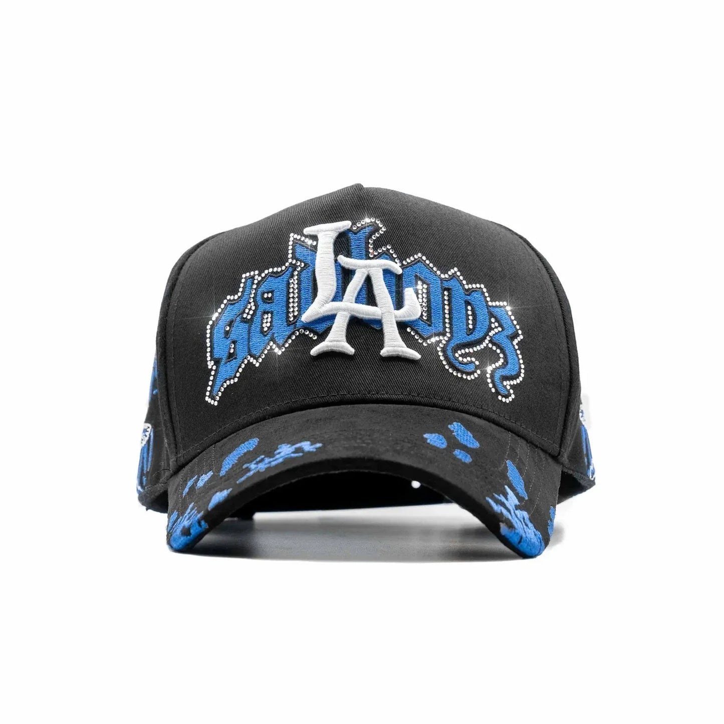 Major League Baseball in The United States - Los Angeles Dodgers - Dandy - X Junior H "Blue Angel" Hats - Black - Special Designed Hats with Worn-out Style, Integrated NFC Scanning Function, Special Adjustable Brim Baseball Cap
