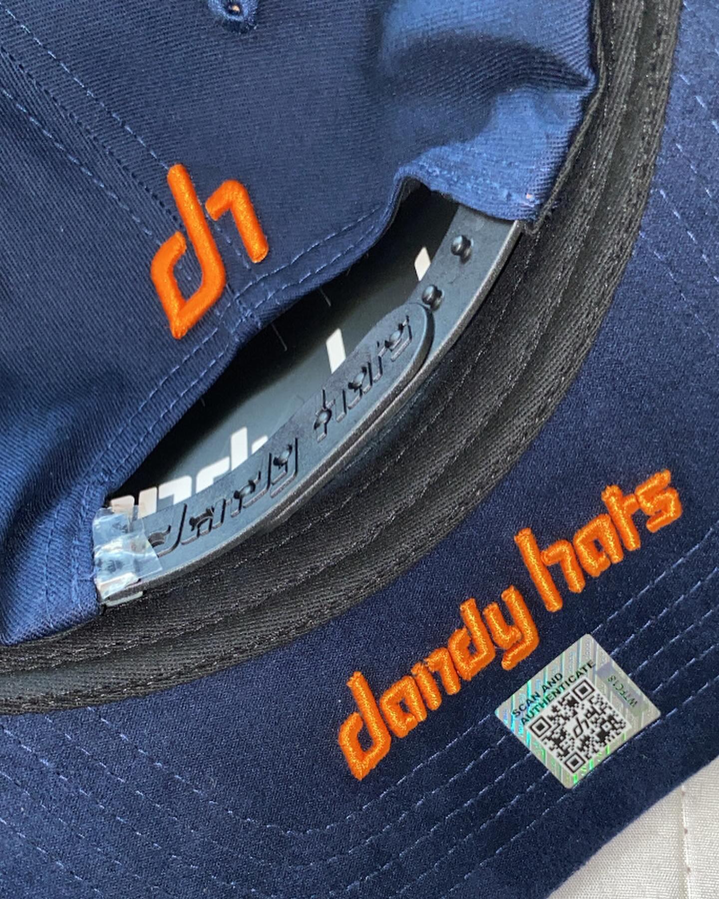 Major League Baseball - Houston Astros - Dandy - with Letter Embroidery Design. Dark Blue - Special Designed Baseball Cap. Integrated Chip Scanning Cap. Special Edition Adjustable Brim Baseball Cap