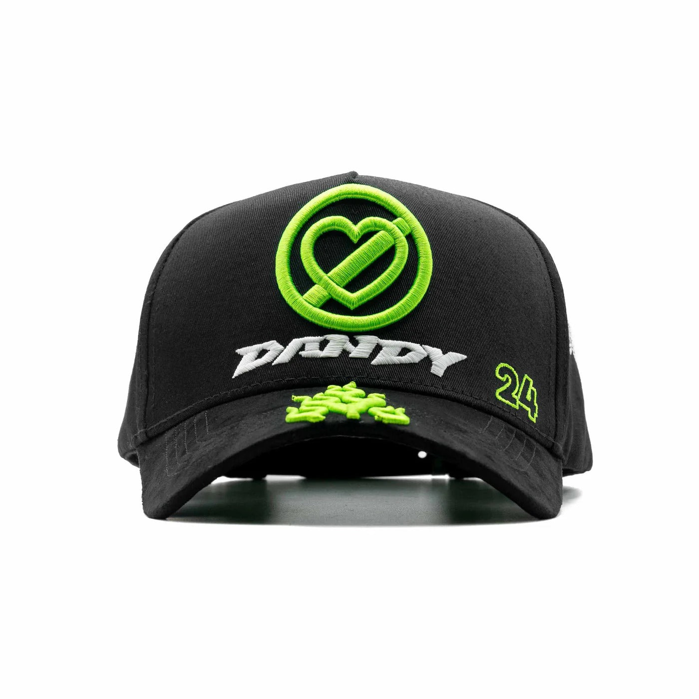 Major League Baseball of The United States - Dandy "X Regida Force PNTE" Hats - Black - Nightlighting Feature - Special Designed Hat with Worn-out Style - Hat Integrated with NFC Scanning Function - Special Edition Adjustable Brim Baseball Cap