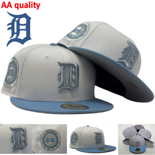 MLB Detroit Tigers Team in 1942 - New/Era Gray and Blue All-Weather Baseball Cap