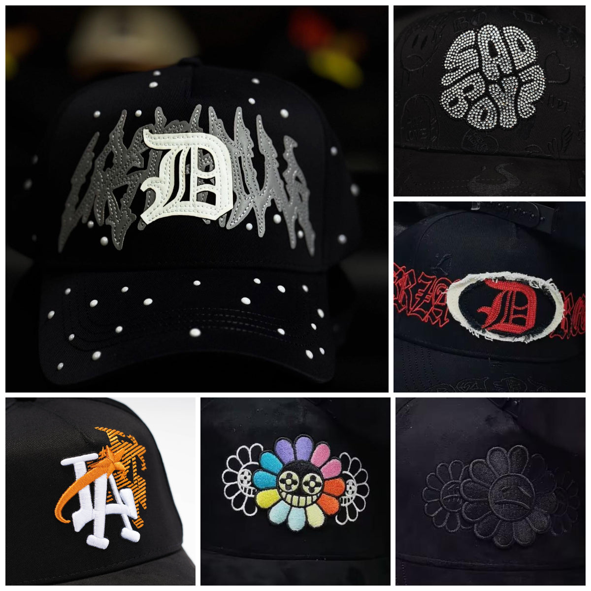 TRIPLE The Magician Hats 31 Thirtyone DANDY HATS Sad Boys Baseball Team Adjustable Snapback Caps Specially Designed NFC Chip That Can Scan Cap 