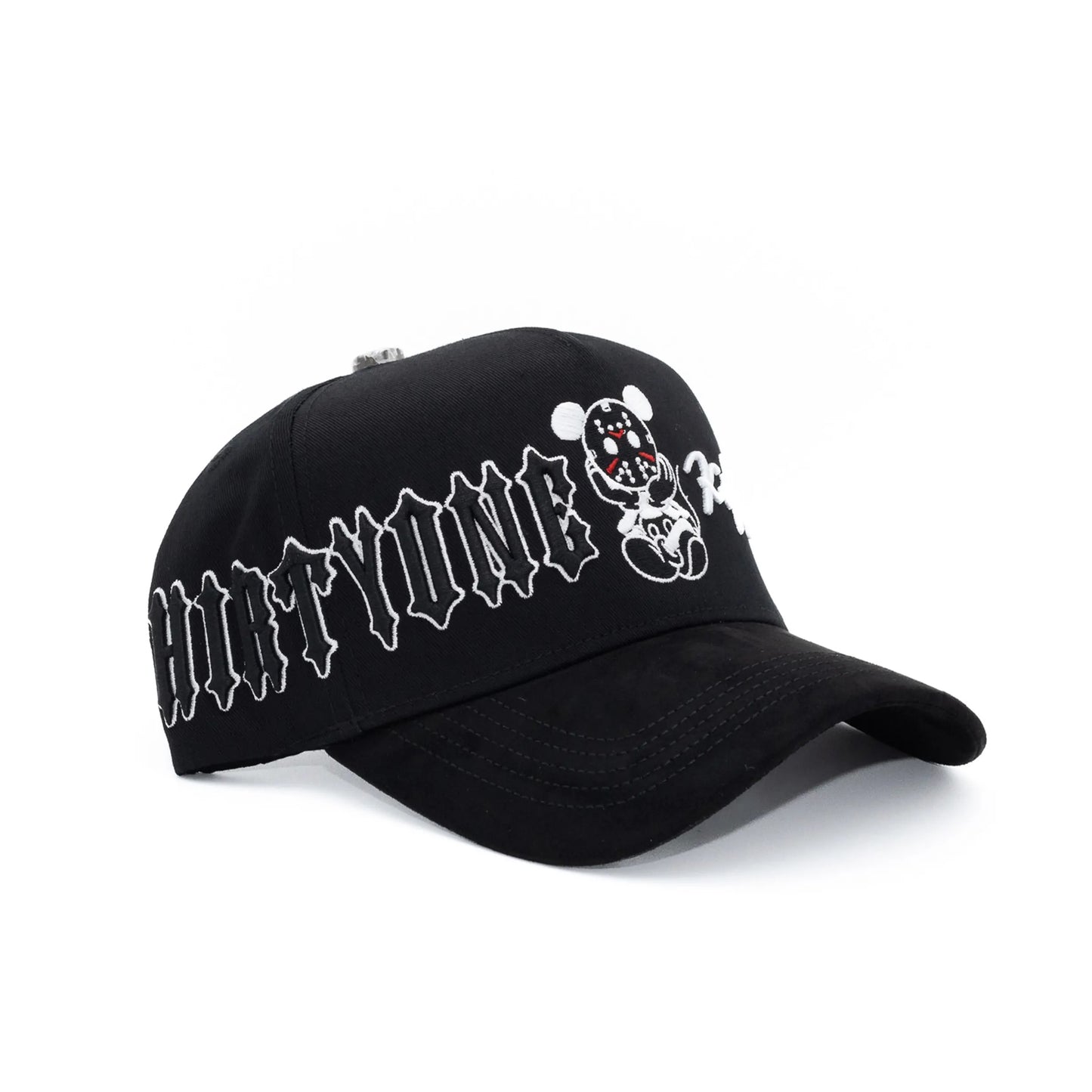 Dandy - with Patterned Embroidery Design. Black - Special Designed Baseball Cap. Integrated Chip Scanning Cap. Special Edition Adjustable Brim Baseball Cap