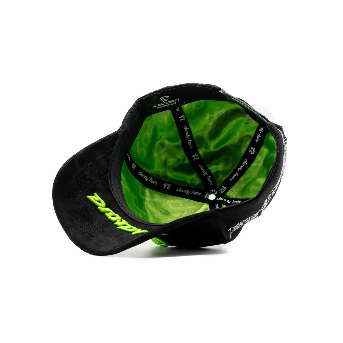 Major League Baseball of The United States - Dandy "X Regida Force PNTE" Hats - Black - Nightlighting Feature - Special Designed Hat with Worn-out Style - Hat Integrated with NFC Scanning Function - Special Edition Adjustable Brim Baseball Cap