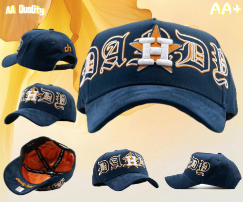 Major League Baseball - Houston Astros - Dandy - with Letter Embroidery Design. Dark Blue - Special Designed Baseball Cap. Integrated Chip Scanning Cap. Special Edition Adjustable Brim Baseball Cap
