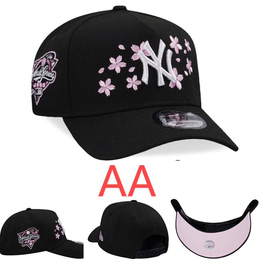 Major League Baseball New York Yankees 2000 World Series Murakami Flowers Edition A-Frame Adjustable Snapback Caps