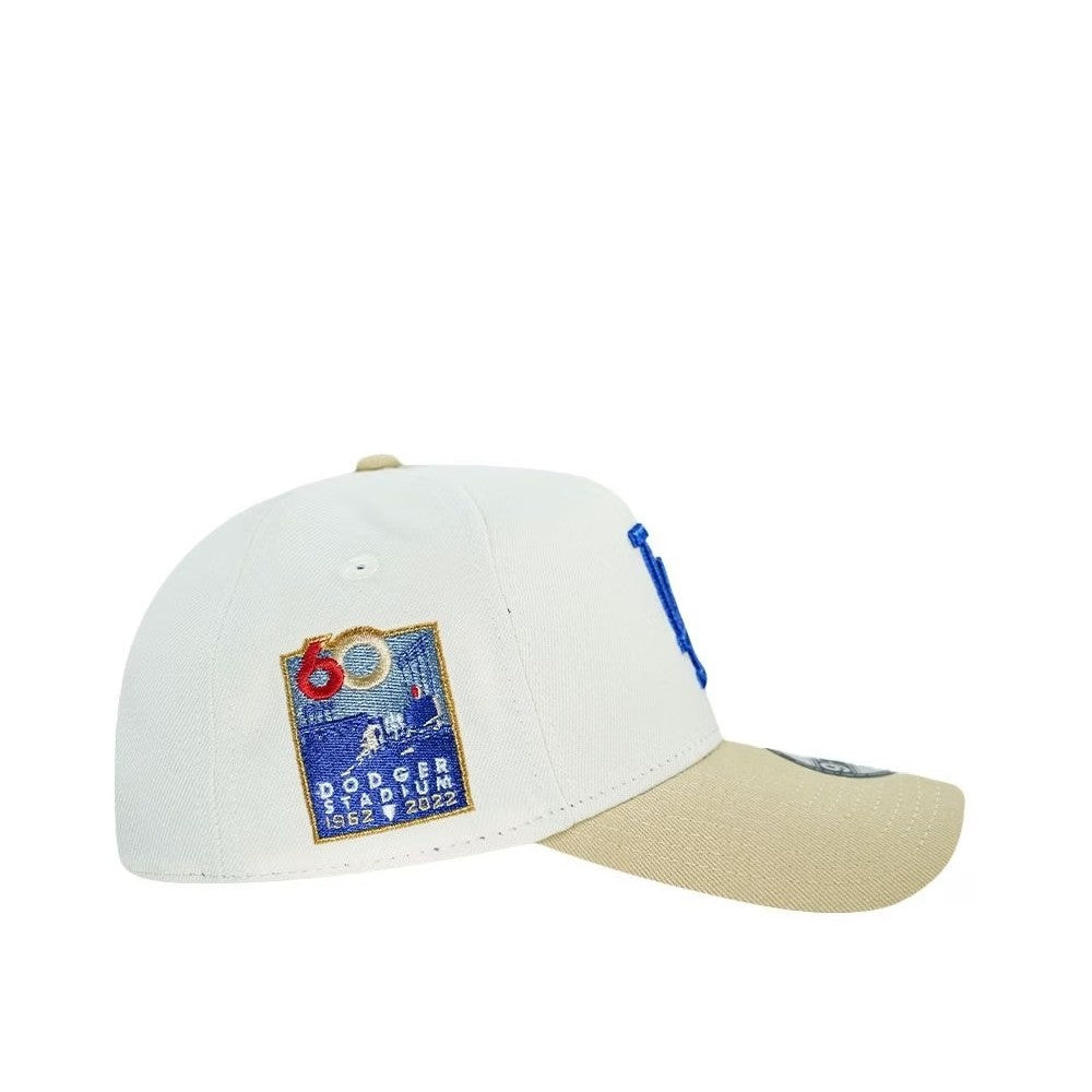Major League Baseball Los Angeles Dodgers 60th Anniversary Sneaky Chrome Two Tone Edition Adjustable Snapback Cap Hip-Hop Curved Brimmed Baseball Cap