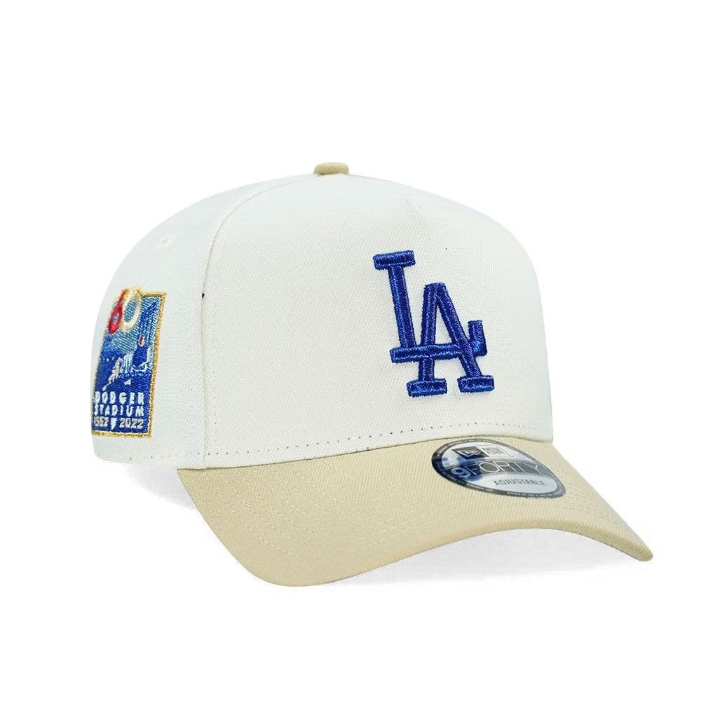 Major League Baseball Los Angeles Dodgers 60th Anniversary Sneaky Chrome Two Tone Edition Adjustable Snapback Cap Hip-Hop Curved Brimmed Baseball Cap