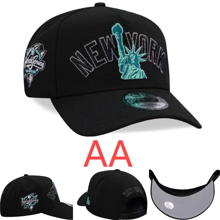 Major League Baseball New York Yankees World Series 1996 Liberty Script Prime Edition A-Frame Adjustable Snapback Caps