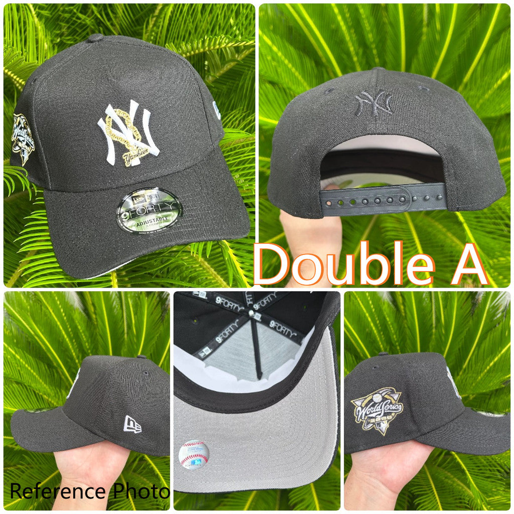 Major League Baseball New York Yankees World Series 2000 Gold Chain Edition A-Frame Adjustable Snapback Caps