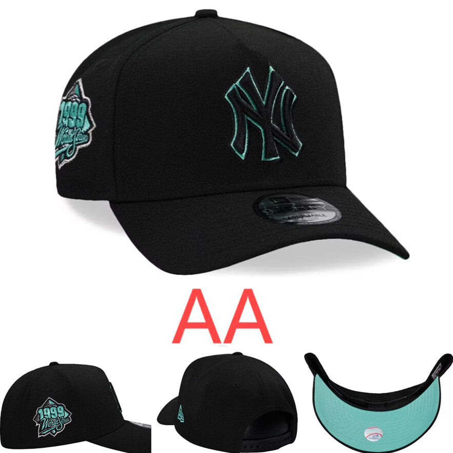 Major League Baseball New York Yankees 9f0rty A-Frame Black & Tiffany Blue 1999 World Series Adjustable Snapback Caps