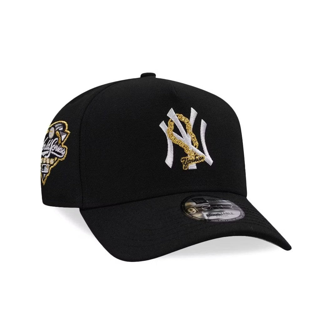 Major League Baseball New York Yankees World Series 2000 Gold Chain Edition A-Frame Adjustable Snapback Caps