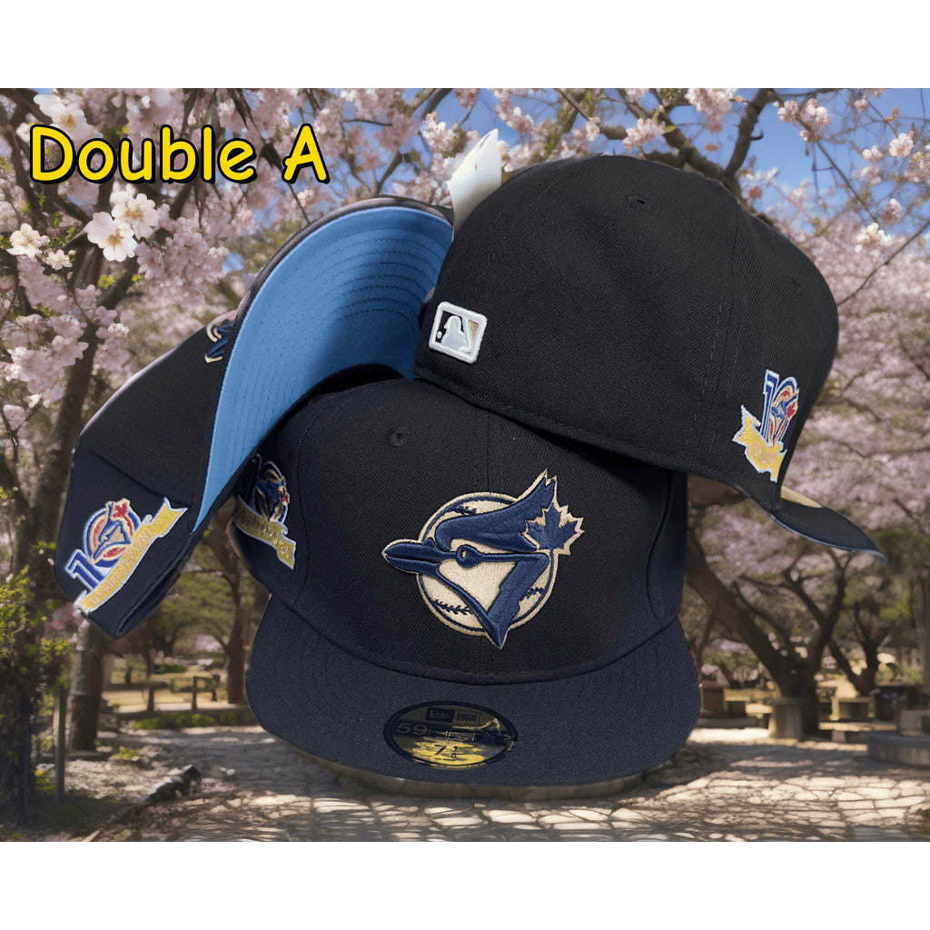 Major League Baseball Toronto Blue Jays 10th Anniversary Blue Ice Edition Fitted Hat Competition Commemorative Edition Non-adjustable Baseball Cap
