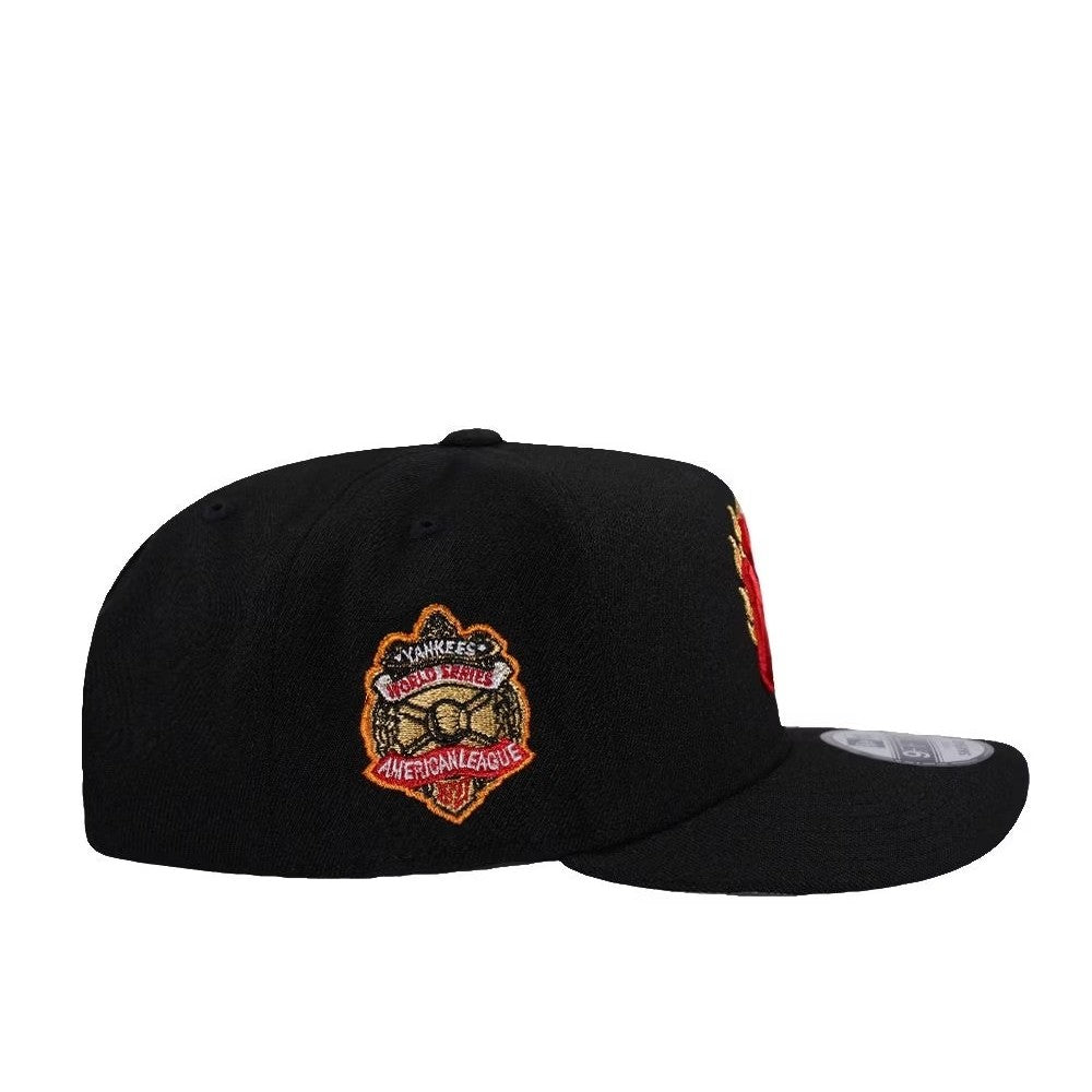 Major League Baseball NNew York Yankees World Series 1927 Flame Black Prime Edition A-Frame Adjustable Snapback Caps