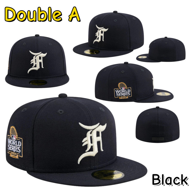 Major League Baseball New York Yankees Fear of God Essentials Black Fitted Hat Competition Commemorative Edition Non-adjustable Baseball Cap