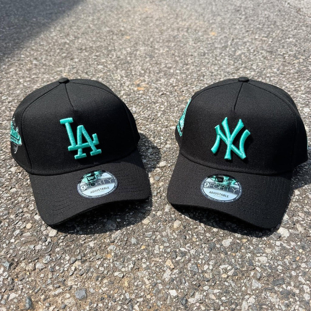 Major League Baseball New York Yankees World Series 1927 Flame Black Prime Subway Edition A-Frame Adjustable Snapback Caps