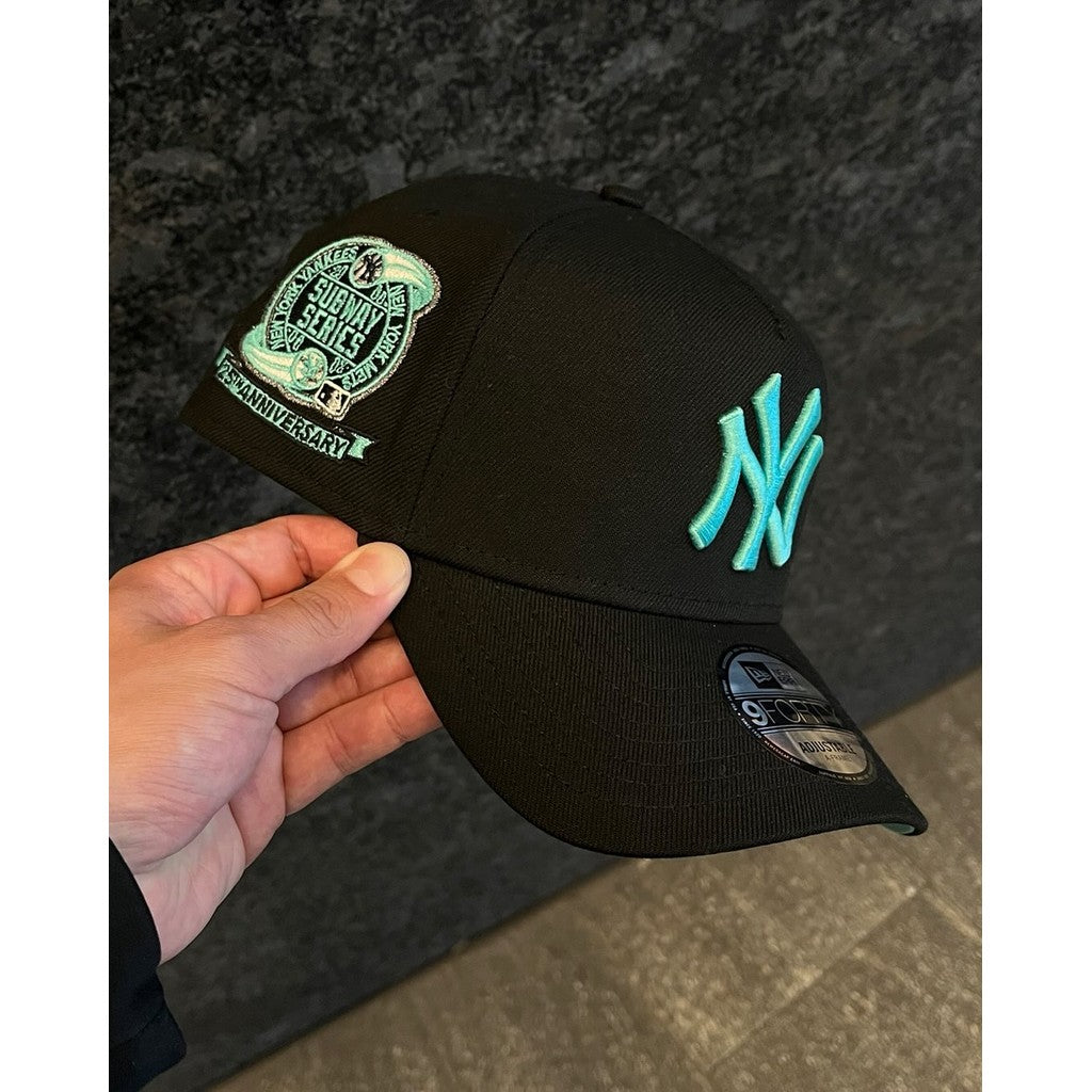 Major League Baseball New York Yankees World Series 1927 Flame Black Prime Subway Edition A-Frame Adjustable Snapback Caps