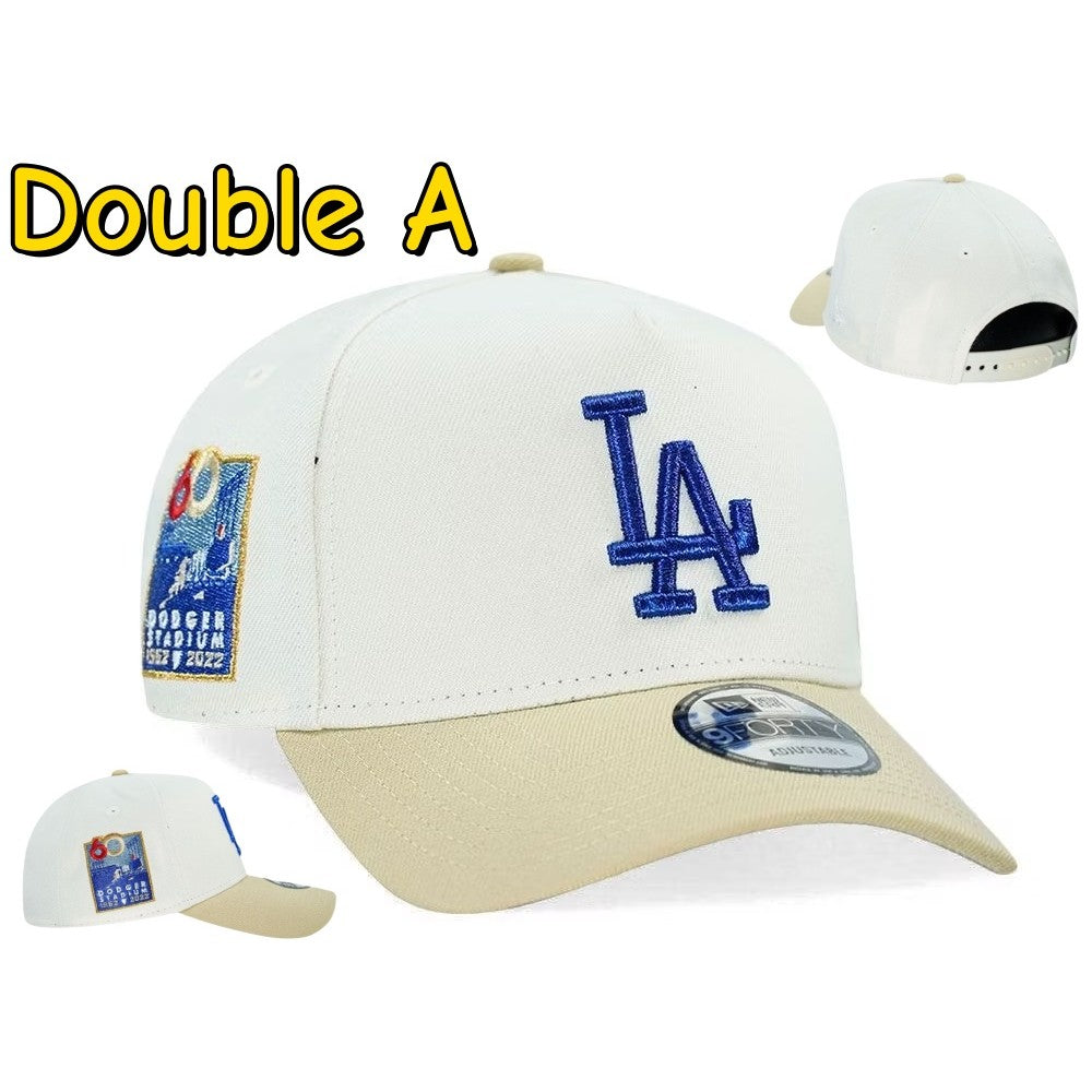 Major League Baseball Los Angeles Dodgers 60th Anniversary Sneaky Chrome Two Tone Edition Adjustable Snapback Cap Hip-Hop Curved Brimmed Baseball Cap