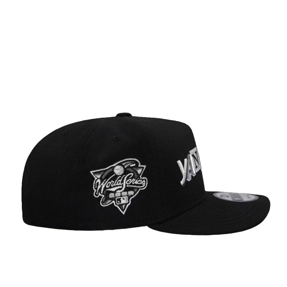 Major League Baseball New York Yankees World Series 2000 Black Metallic Edition A-Frame Adjustable Snapback Caps