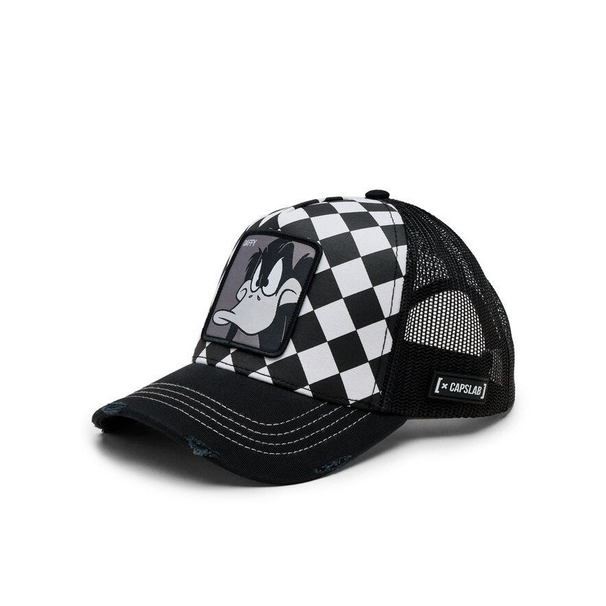 Black Bugs Bunny Looney Tunes Breathable Curved Eaves Adjustable Baseball Cap Fashionable Trendy Truck Driver Net Hat
