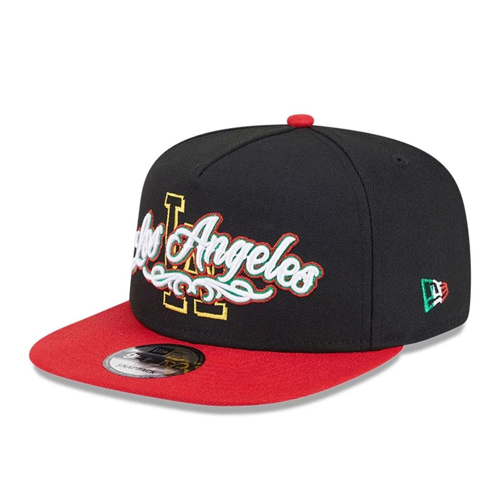 Major League Baseball Los Angeles Dodgers with Embroidered Side Flag Fitted Hat Fully Enclosed Sports Baseball Cap