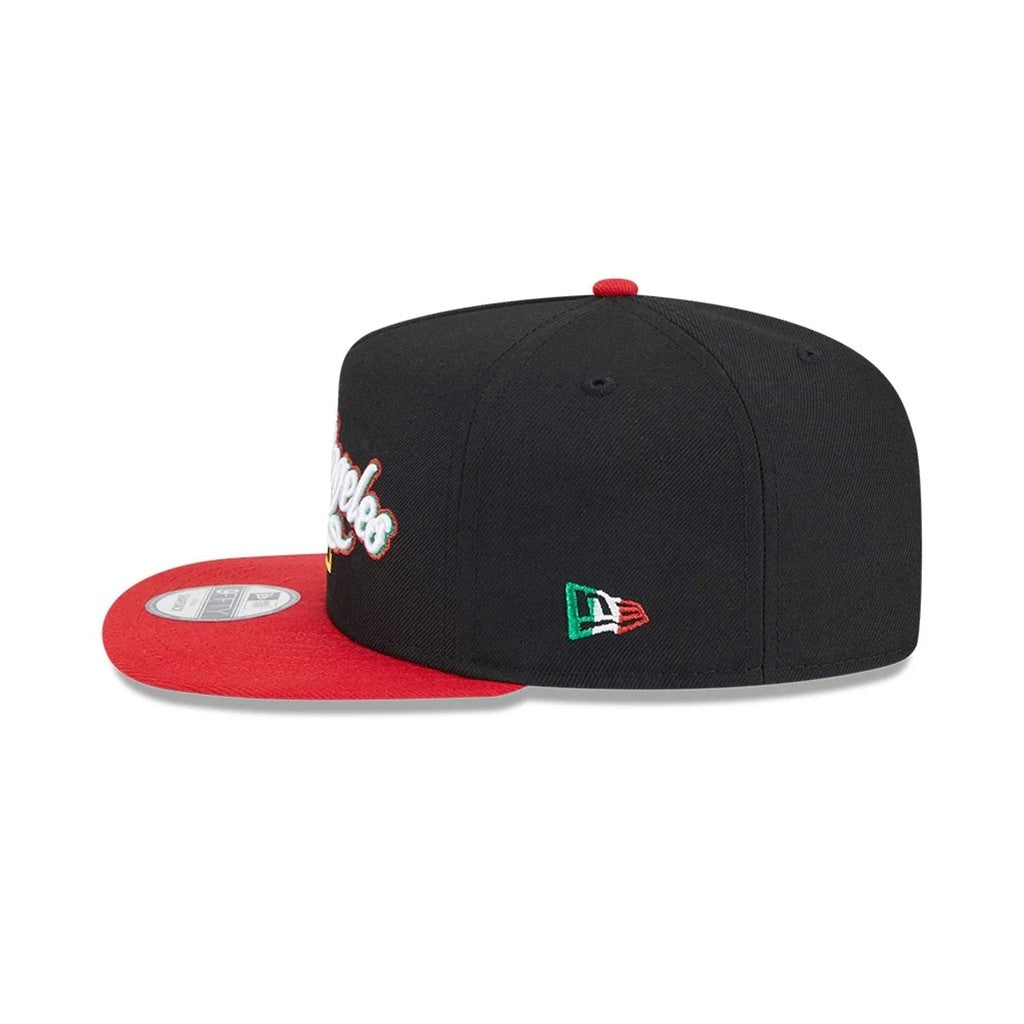Major League Baseball Los Angeles Dodgers with Embroidered Side Flag Fitted Hat Fully Enclosed Sports Baseball Cap