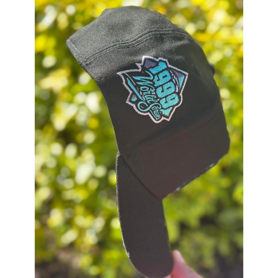 Major League Baseball New York Yankees 9f0rty A-Frame Black & Tiffany Blue 1999 World Series Adjustable Snapback Caps