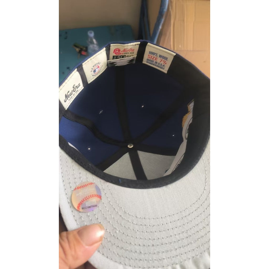 MLB Los Angeles Dodgers Fear of God Essentials Fitted Hat Black Sweatband Sports Non-adjustable Baseball Cap