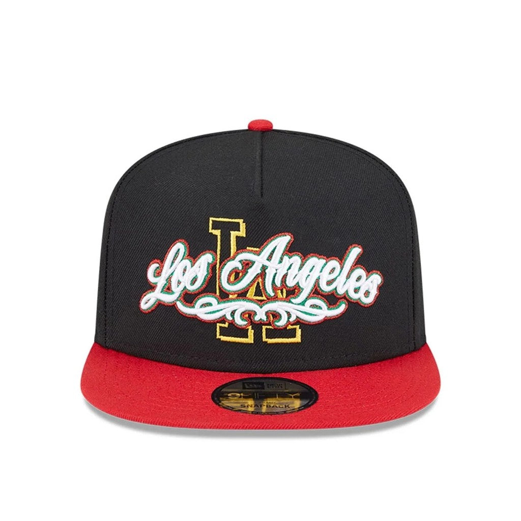 Major League Baseball Los Angeles Dodgers with Embroidered Side Flag Fitted Hat Fully Enclosed Sports Baseball Cap