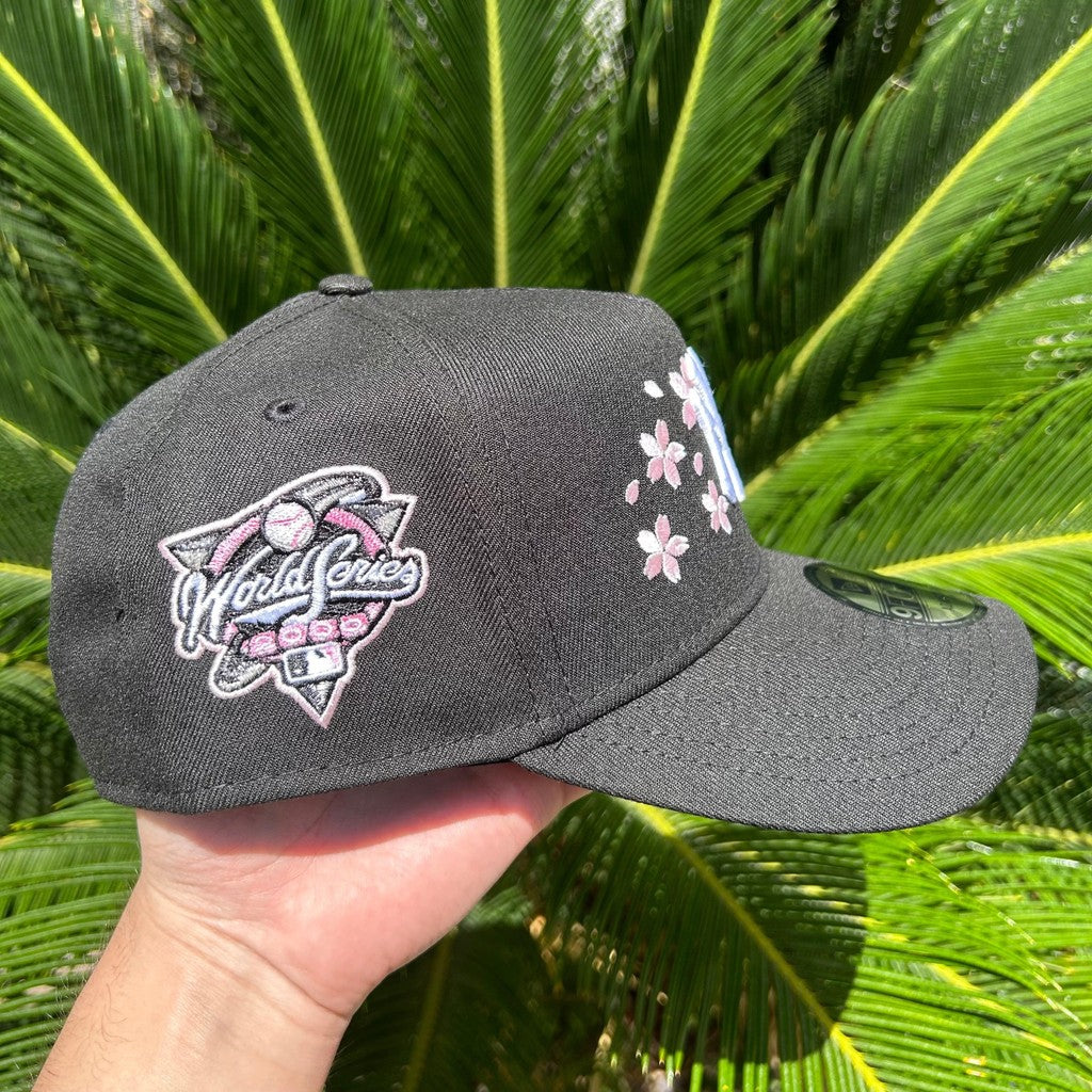 Major League Baseball New York Yankees World Series 2000 Cherry Blossom Black Pink Edition A-Frame Adjustable Snapback Caps