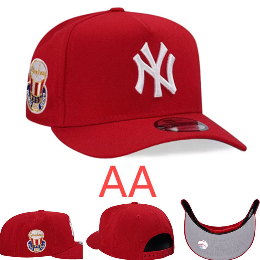 Major League Baseball New York Yankees World Series Side NY Team Logo Magic Hat Edition A-Frame Adjustable Snapback Caps