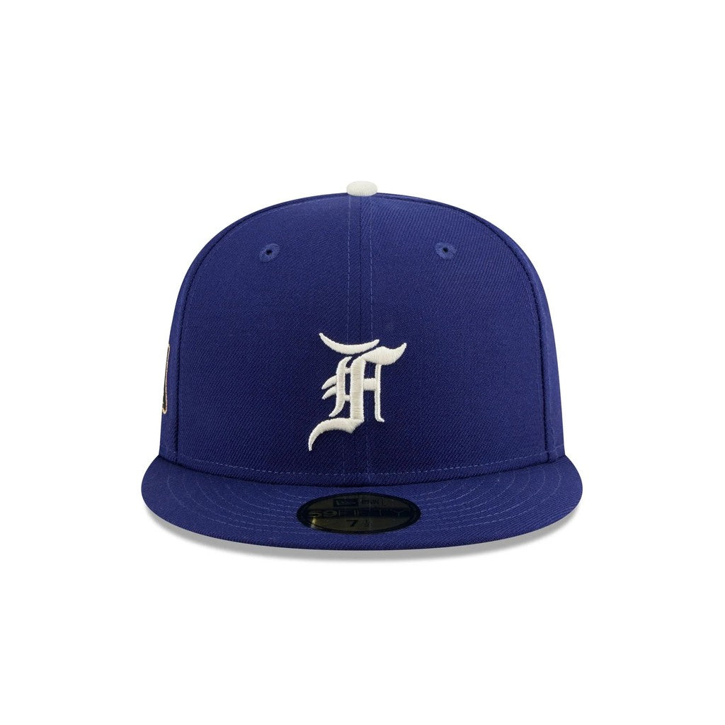 MLB Los Angeles Dodgers Fear of God Essentials Fitted Hat Black Sweatband Sports Non-adjustable Baseball Cap