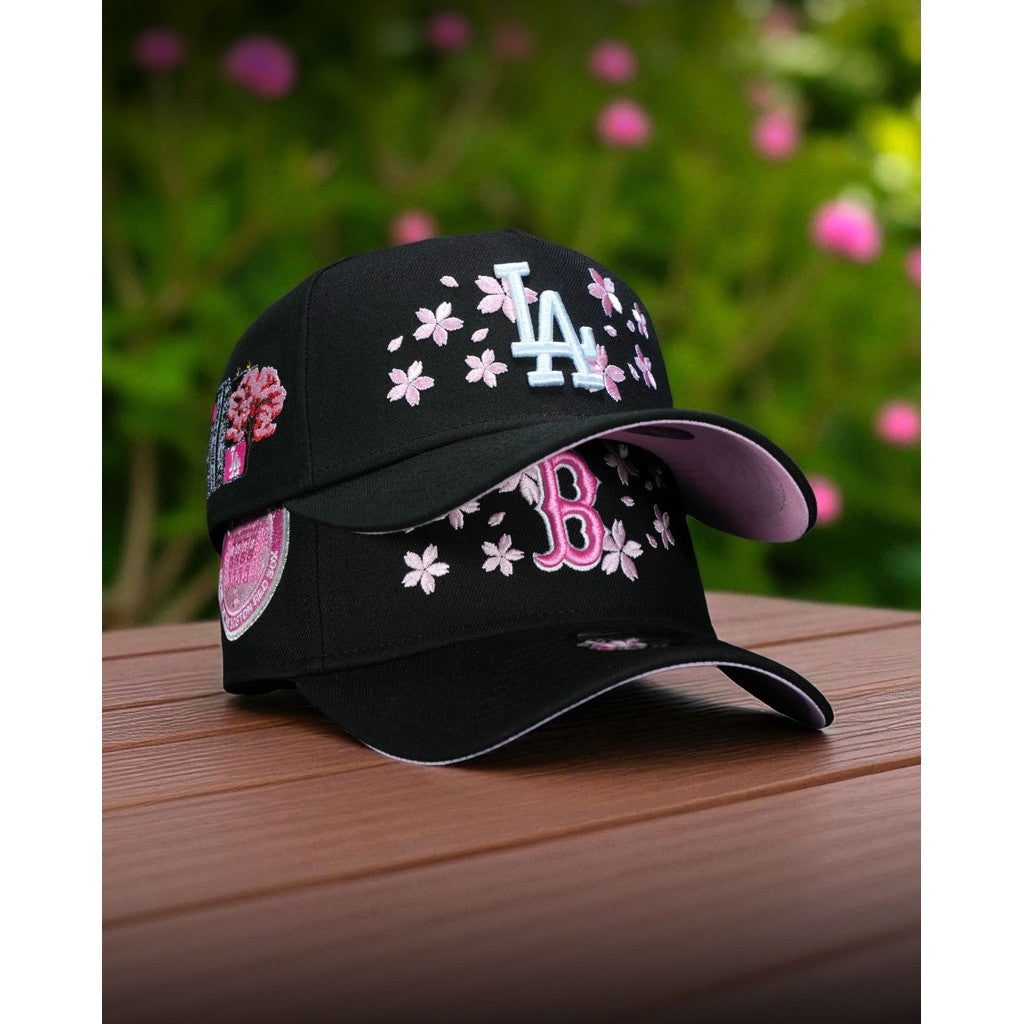 Major League Baseball Boston Red Sox Fenway Park Cherry Blossom Black Pink Edition A-Frame Adjustable Snapback Cap