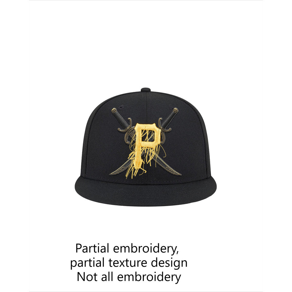 Major League Baseball Pittsburgh Pirates Steel City Hat Preorder Fitted Hat Flat Eave Fully Enclosed Sports Baseball Cap