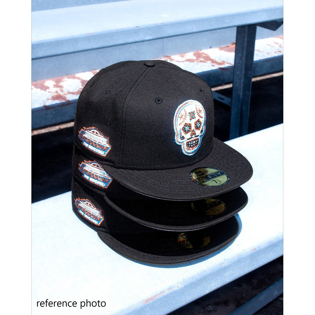 Major League Baseball Houston Astros The Cold Stunner Pack  Fitted Hat Skeleton Embroidered Flat Brimmed Hip Hop Baseball Hat