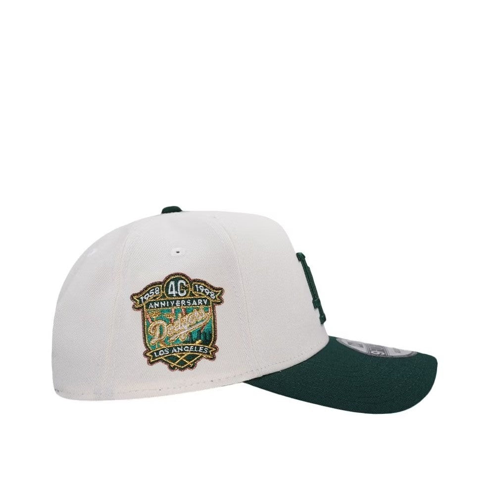 Major League Baseball Los Angeles Dodgers 40th Anniversary Chrome Green Two Tone Edition  Adjustable Snapback Cap Hip-Hop Curved Brimmed Baseball Cap