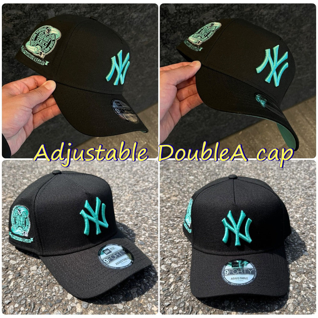 Major League Baseball New York Yankees World Series 1927 Flame Black Prime Subway Edition A-Frame Adjustable Snapback Caps