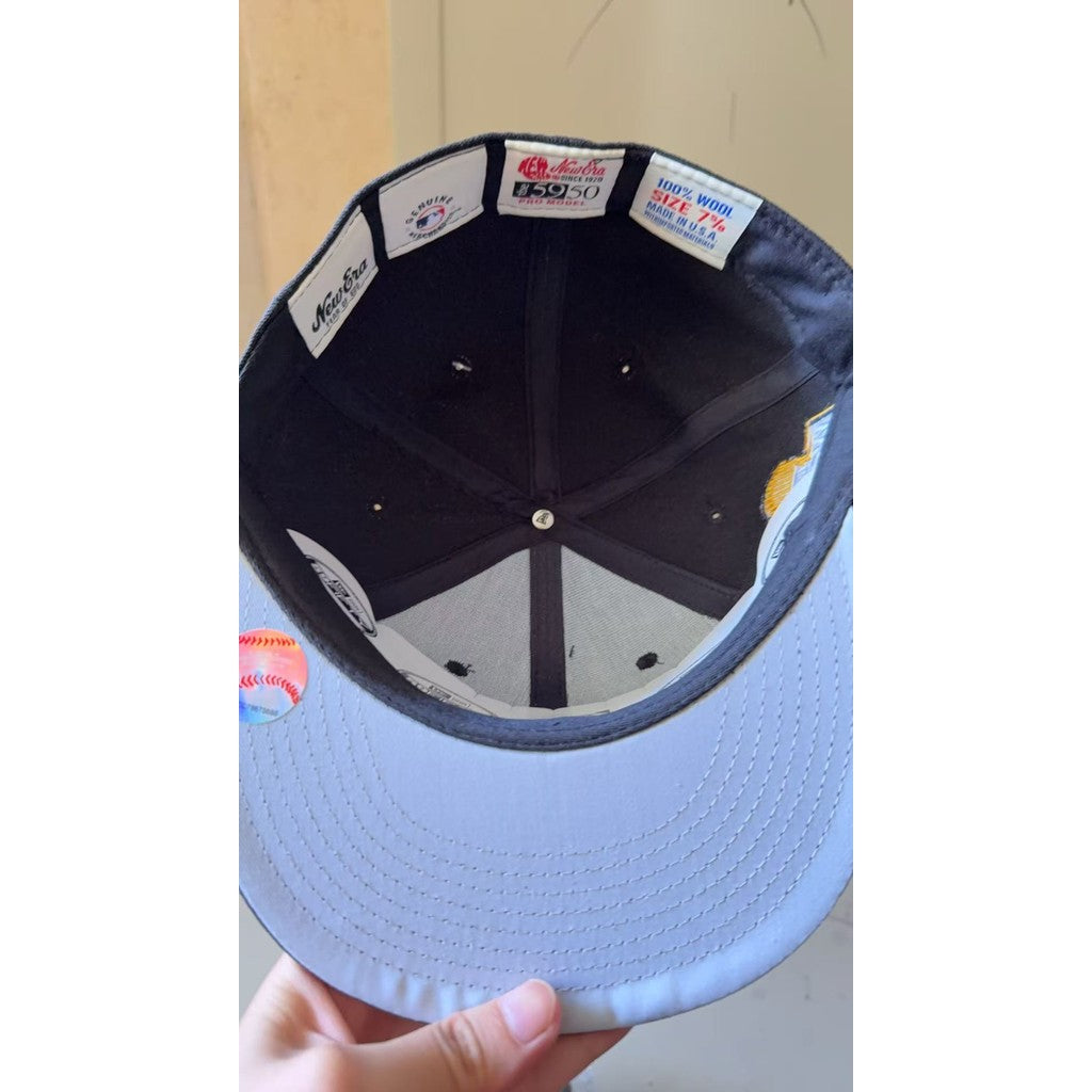 Major League Baseball New York Yankees Fear of God Essentials Black Fitted Hat Competition Commemorative Edition Non-adjustable Baseball Cap